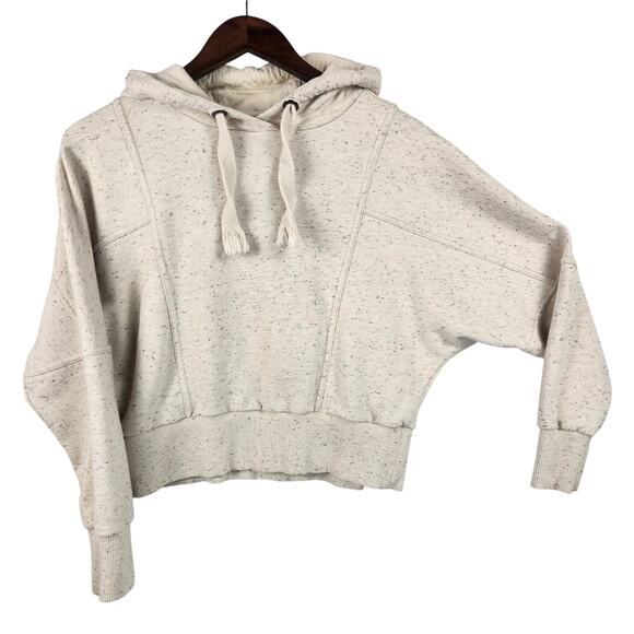 Sold Out NYC Hoodie Women’s SZ SM Beige Organic Cotton Hooded Dolman Sleeves - Picture 1 of 16